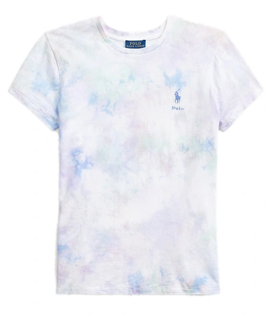 Polo Ralph Lauren Ladies White Tie-dye T-shirt