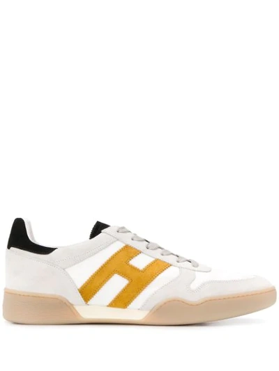 Hogan H357 Prog Sporty Sneakers In White