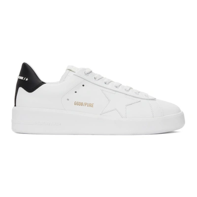 Golden Goose White & Black Pure Star Sneakers In  White/black