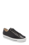 Paul Green Women's Ally Snake-embossed Platform Low-top Sneakers In Black Leather