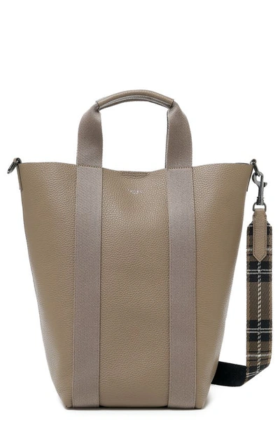 Botkier Sutton Place Convertible Leather Shopper In Truffle