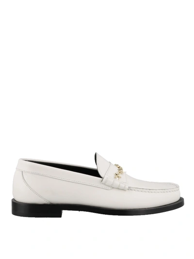 Jimmy Choo Mocca Loafers In White