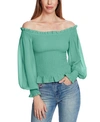 1.state Smocked Off-the-shoulder Top In Fresh Grass