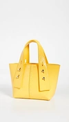 Frame Mini Les Second Leather Crossbody Bag In Citrine