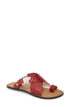 Rag & Bone August Sandal In Rouge Croc Print