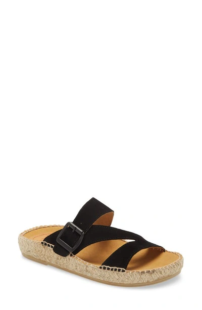 Toni Pons Bibi Espadrille Sandal In Black Suede