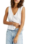 Free People Dreamy V-neck Tank In White