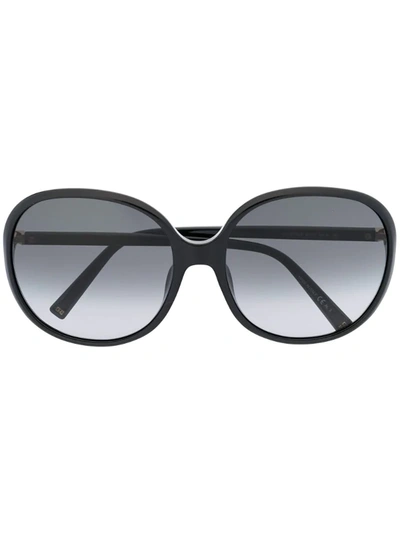 Givenchy 63mm Oversize Gradient Round Sunglasses In Black/dark Gray Gradient
