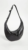 Rag & Bone Riser Leather Crossbody Hobo In Black