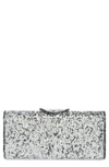Edie Parker Large Lara Acrylic Clutch In Silver