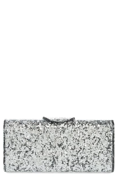 Edie Parker Large Lara Acrylic Clutch In Silver