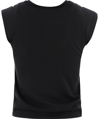 Frame Le Mid Rise Muscle Pima Cotton Tee In Black