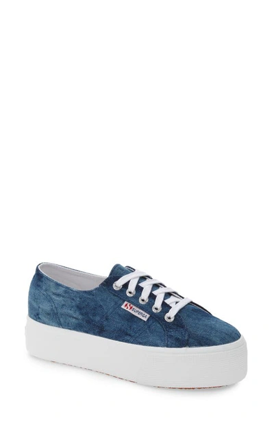 Superga 2790 Platform Sneaker In Denim Multi