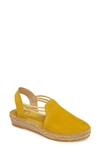 Toni Pons 'nuria' Suede Sandal In Yellow Suede