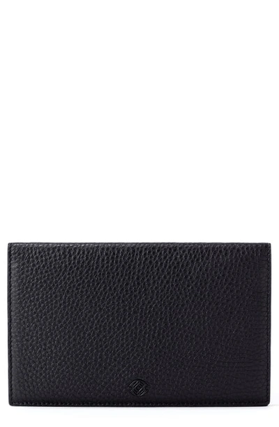 Dagne Dover Accordion Leather Travel Wallet In Onyx