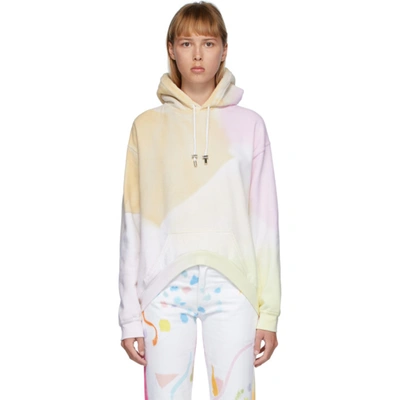 Collina Strada Multicolor Rounded Hem Hoodie In Sunsetwater