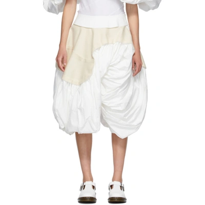 Comme Des Garçons Comme Des Garcons White Cloth Skirt In 1 White Off