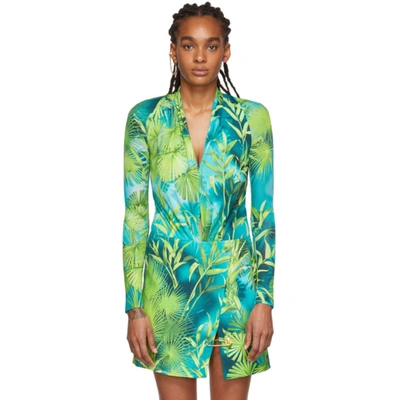 Versace Green Jungle Bodysuit In A7488 Green