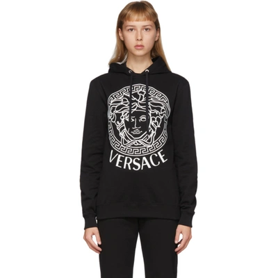 Versace Ssense Exclusive Black Medusa Hoodie In A2024 Black