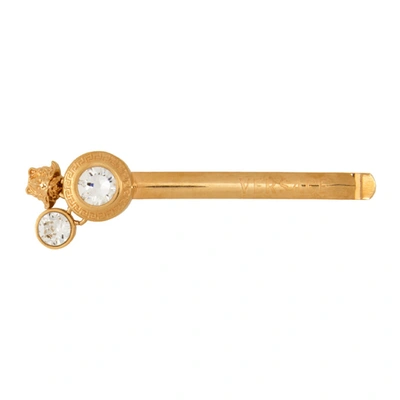 Versace Ssense Exclusive Gold Tribute Hair Clip In Kcot Gold