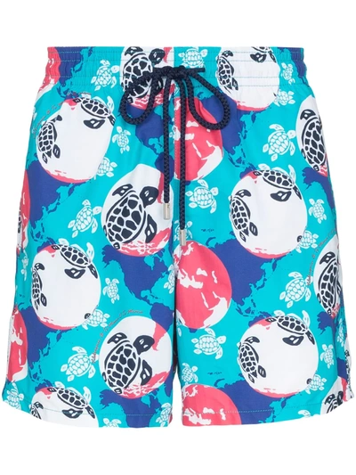 Vilebrequin Moorea Turtle Print Swimming Shorts In Nocolor