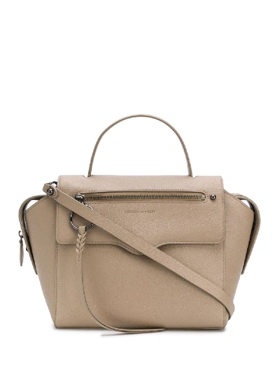 Rebecca Minkoff Gabby Leather Satchel In Sandrift