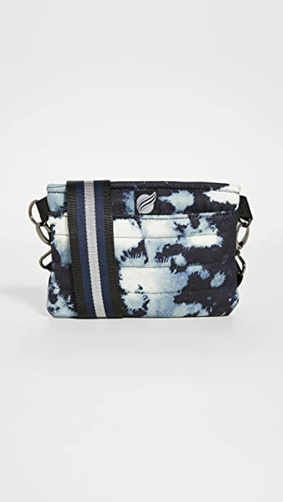 Think Royln Think Roylin Denim Bum Bag Mini Crossbody In Denim Tie Dye