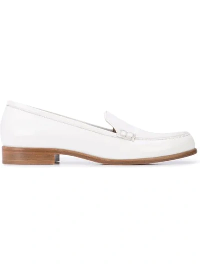 Tabitha Simmons Women's Blakie Moc-toe Loafers In White