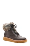 Botkier Women's Winter Leather Lace Up Boots In Java