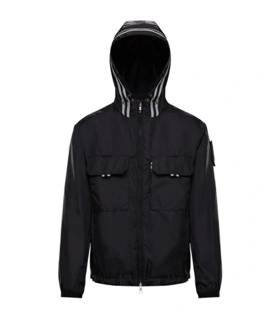 Moncler Abbe Reflective Hooded Jacket In Black