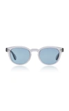 Oliver Peoples Men's Sheldrake Round Photochromic Sunglasses - Workman Gray In Workman Grey