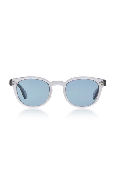 Oliver Peoples Men's Sheldrake Round Photochromic Sunglasses - Workman Gray In Workman Grey ...