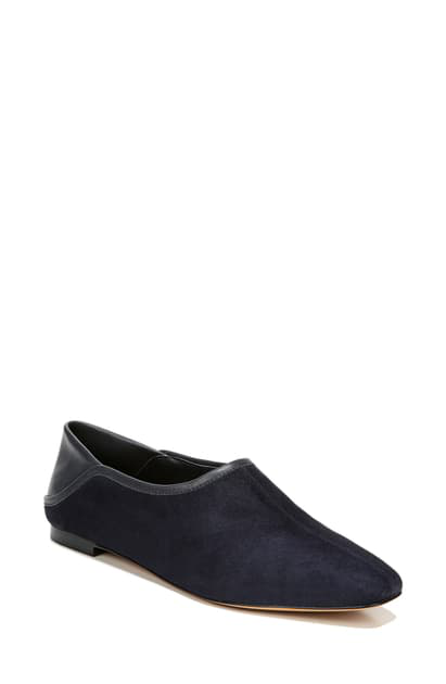 vince branine leather flat