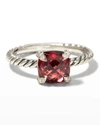 David Yurman Chatelaine Ring With Rhodalite Garnet And Diamonds