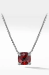 David Yurman Chatelaine Pendant Necklace With Rhodalite Garnet And Diamonds, 18