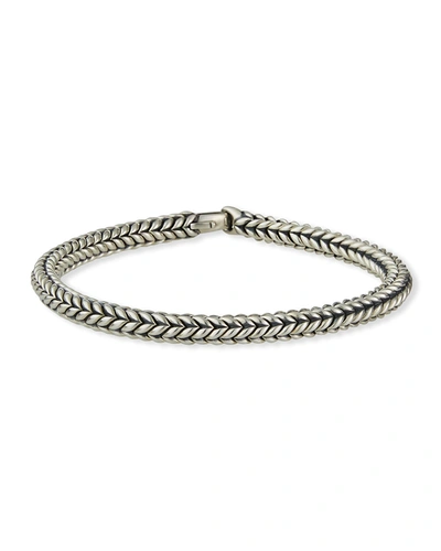 David Yurman Men's Chevron Bead Bracelet In Silver, 6mm