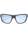Oakley Men's Split Shot Polarized Square Sunglasses, 64mm In Blue