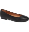 Gentle Souls By Kenneth Cole Gentle Souls Signature Eugene Travel Ballet Flat In Black Leather