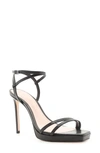 Schutz Women's Tersa Strappy High-heel Sandals In Black Leather