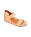Gentle Souls By Kenneth Cole By Kenneth Cole Gisele Two Band Sandals Women's Shoes In Natural Cork