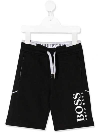 Hugo Boss Boys' Logo Drawstring Shorts - Little Kid, Big Kid In Black