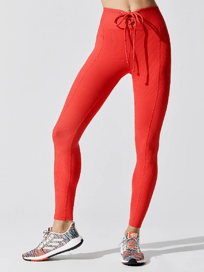 Year Of Ours Years Of Ours Football Lace-up Leggings In Red