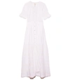 Loveshackfancy Edie Cotton Maxi Dress In White