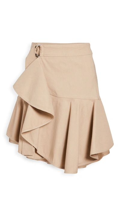 A.l.c Amalie Fit-and-flare Skirt In Sand