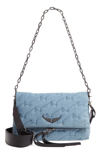 Zadig & Voltaire Rocky Jeans Small Quilted Shoulder Bag