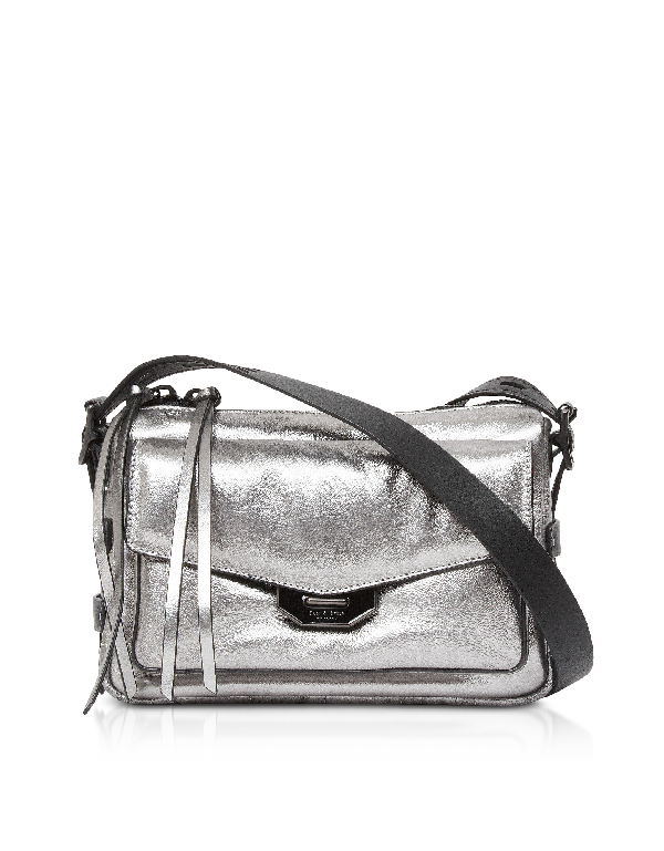 silver messenger bag