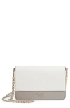 Kate Spade Spencer Leather Wallet On A Chain In Parchment Multi