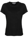 Frame Organic Linen T-shirt In Black