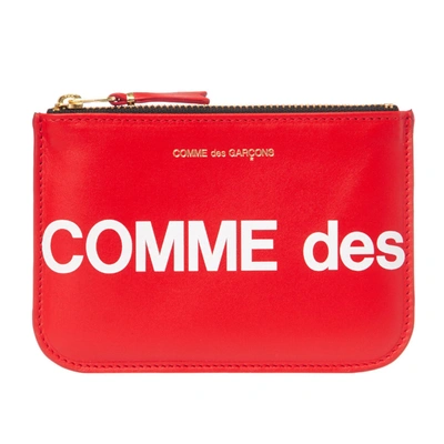 Comme Des Garçons Wallet Logo – Red
