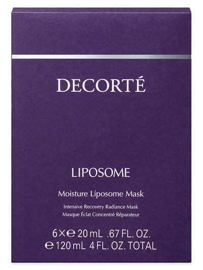 Decorté Liposome Moisture 6-piece Intensive Recovery Radiance Mask Set In White